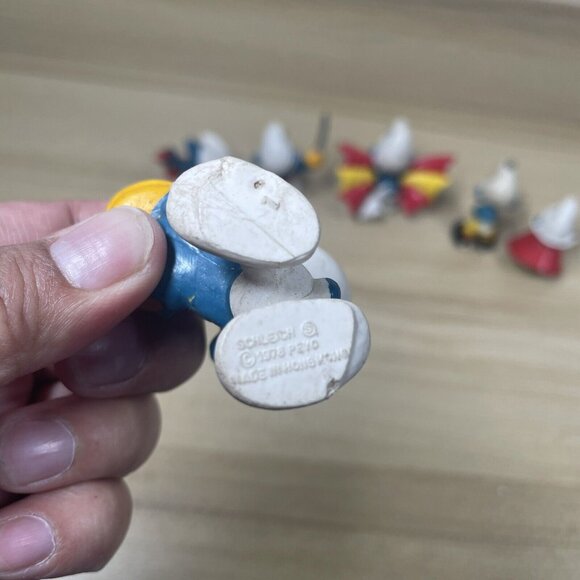 Lot of 6 Vintage Schleich Peyo Smurf Figures Late 60-70s‎ Smurfs Figures - Picture 5 of 10